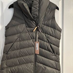 Indyeva Papluma Dark Gray Green Puffer Vest-M-NWT